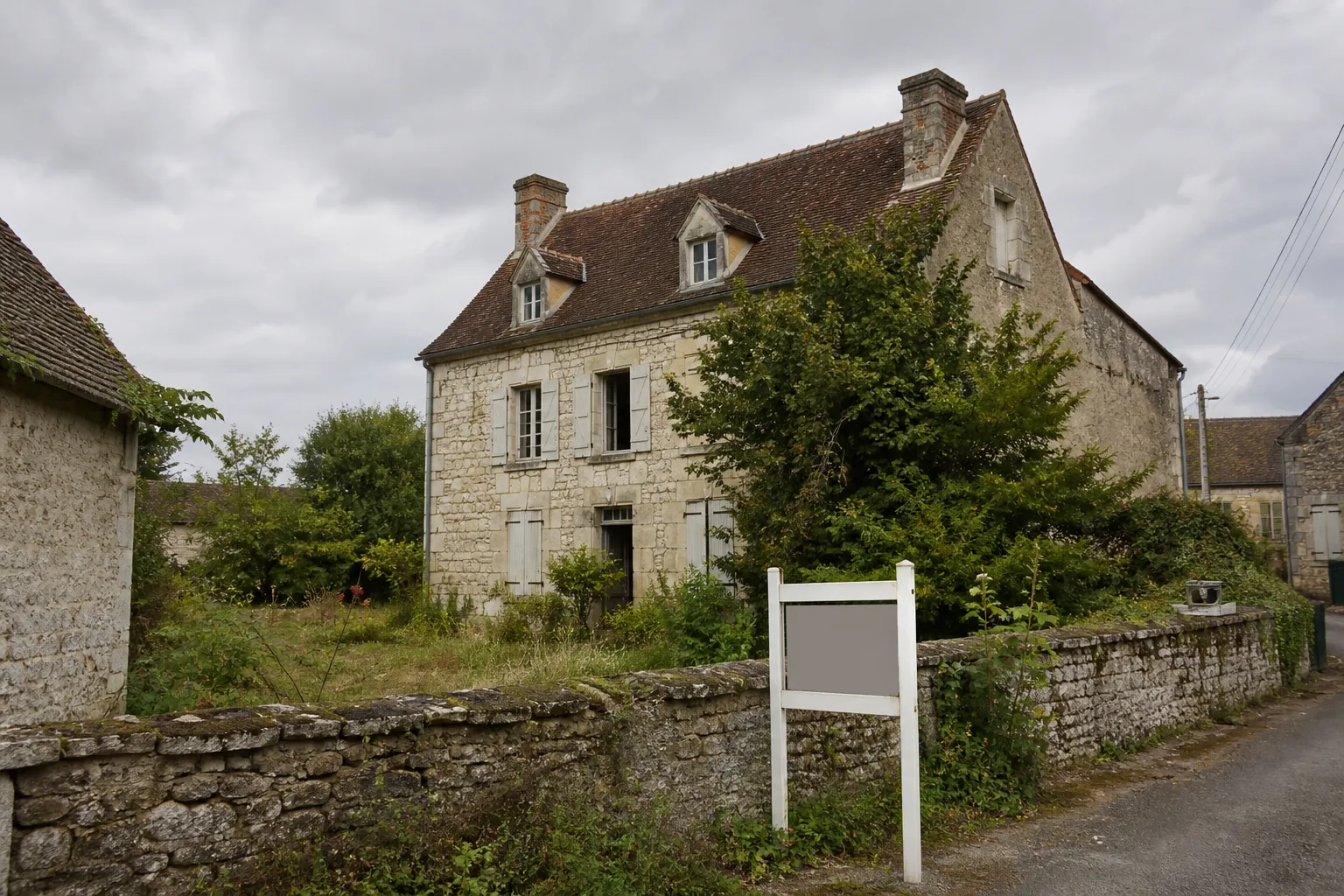 Maison de campagne achetée à distance