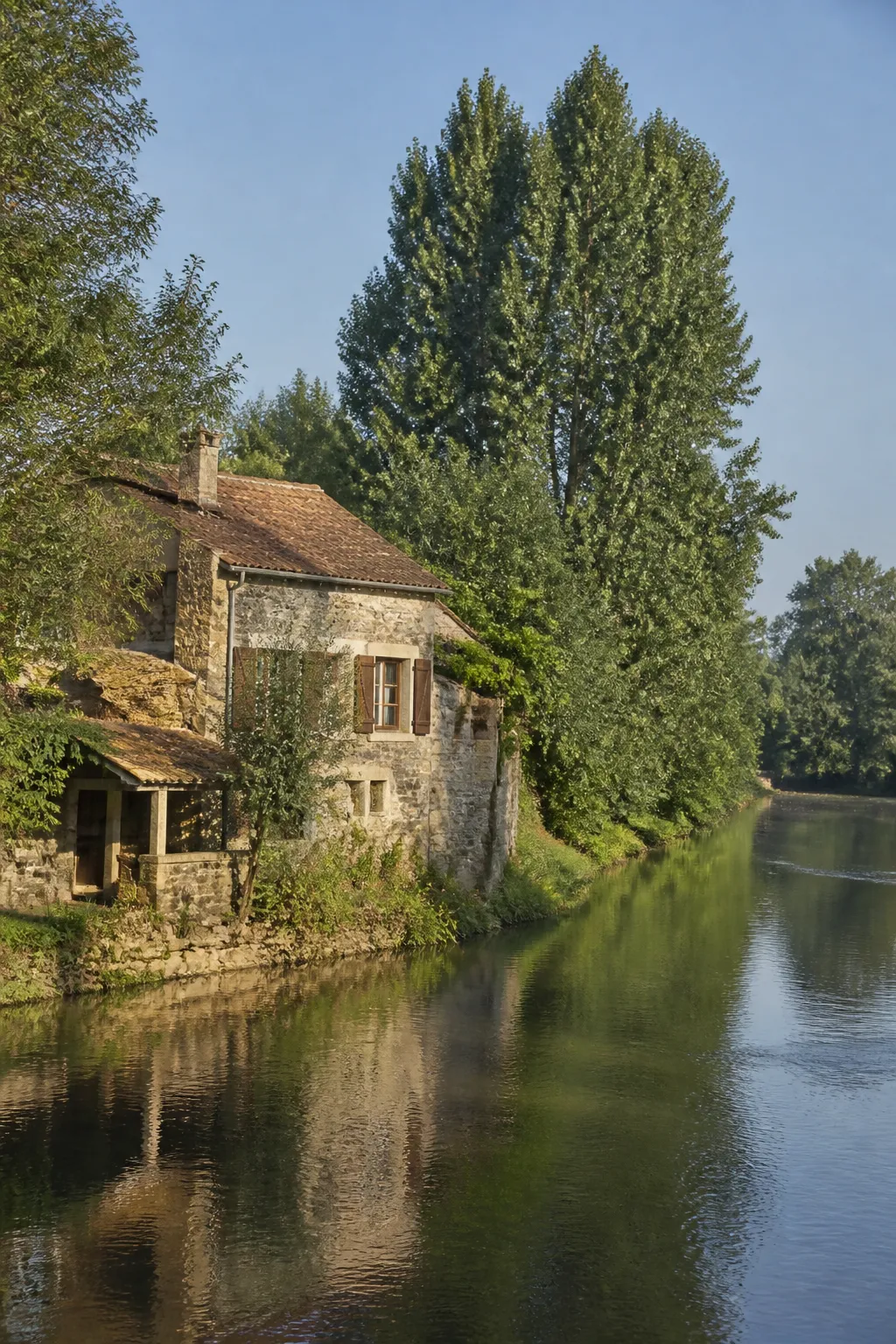 Maison ancienne en pierre au bord d’une rivière, expertise avant achat à Saint-Junien