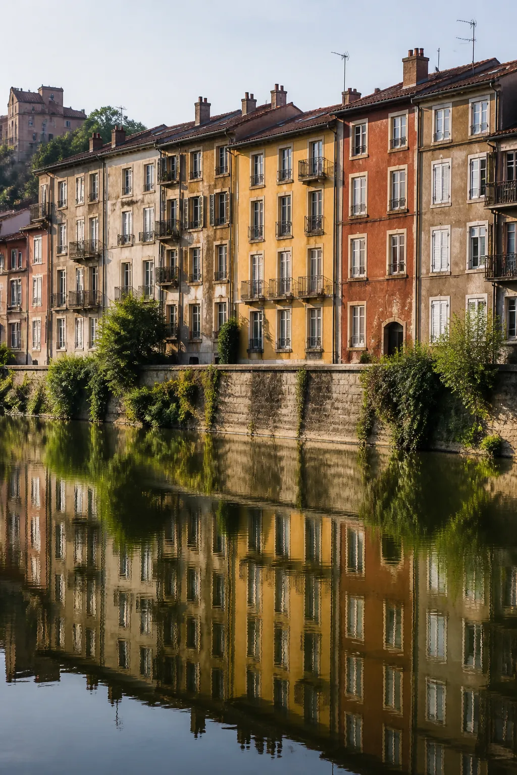 Immeubles anciens au bord d’une rivière en ville, expertise avant achat à Épinal