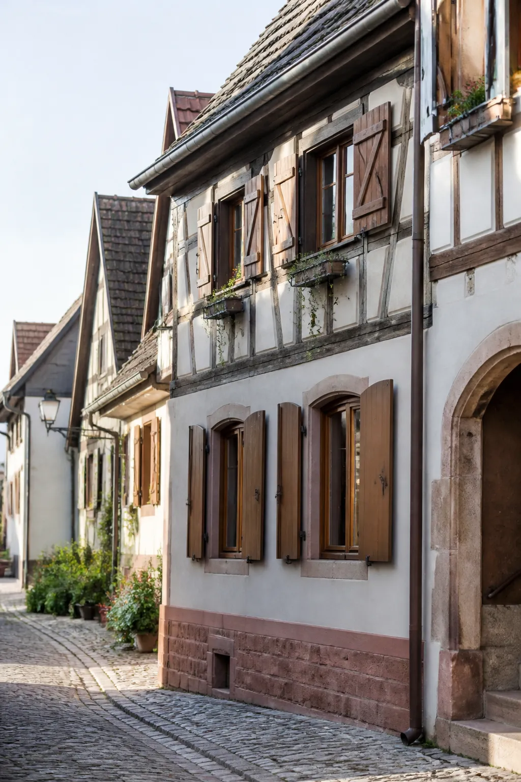 Maison ancienne à colombages examinée avant un achat à Schiltigheim