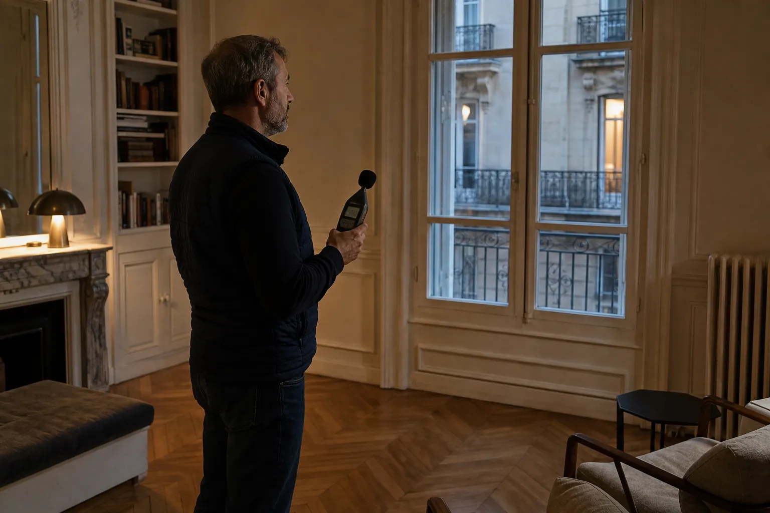 Appartement ancien avec parquet et expert à l'écoute des bruits