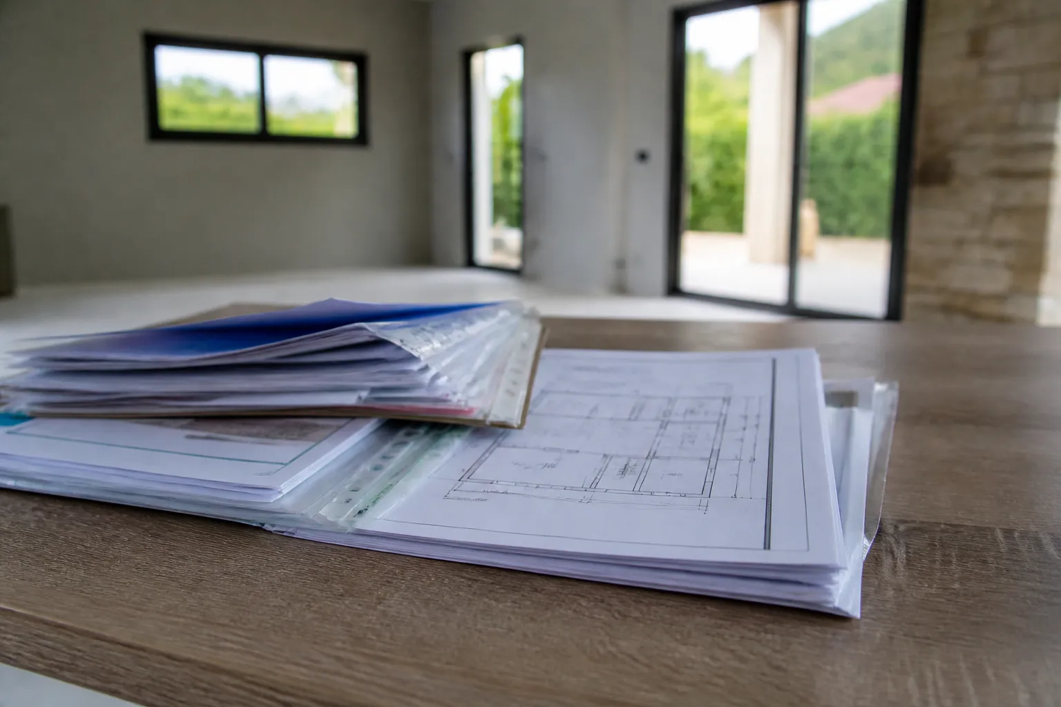 Dossier de documents de construction et attestations d'assurance