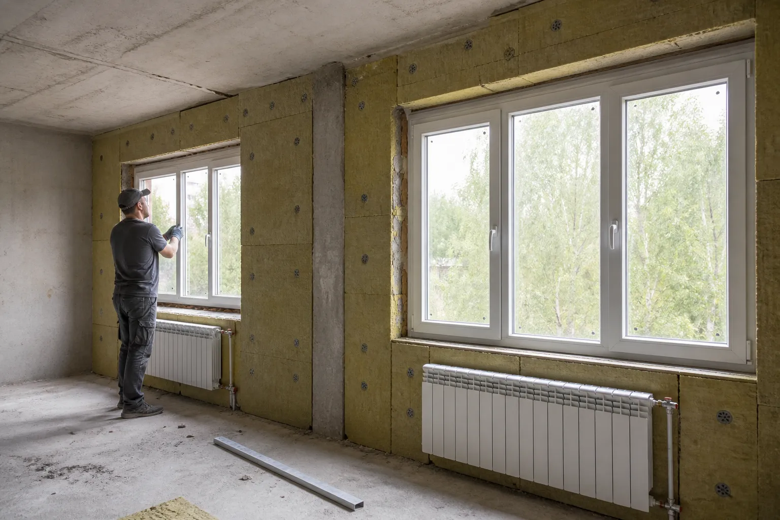 Travaux de rénovation énergétique dans un appartement