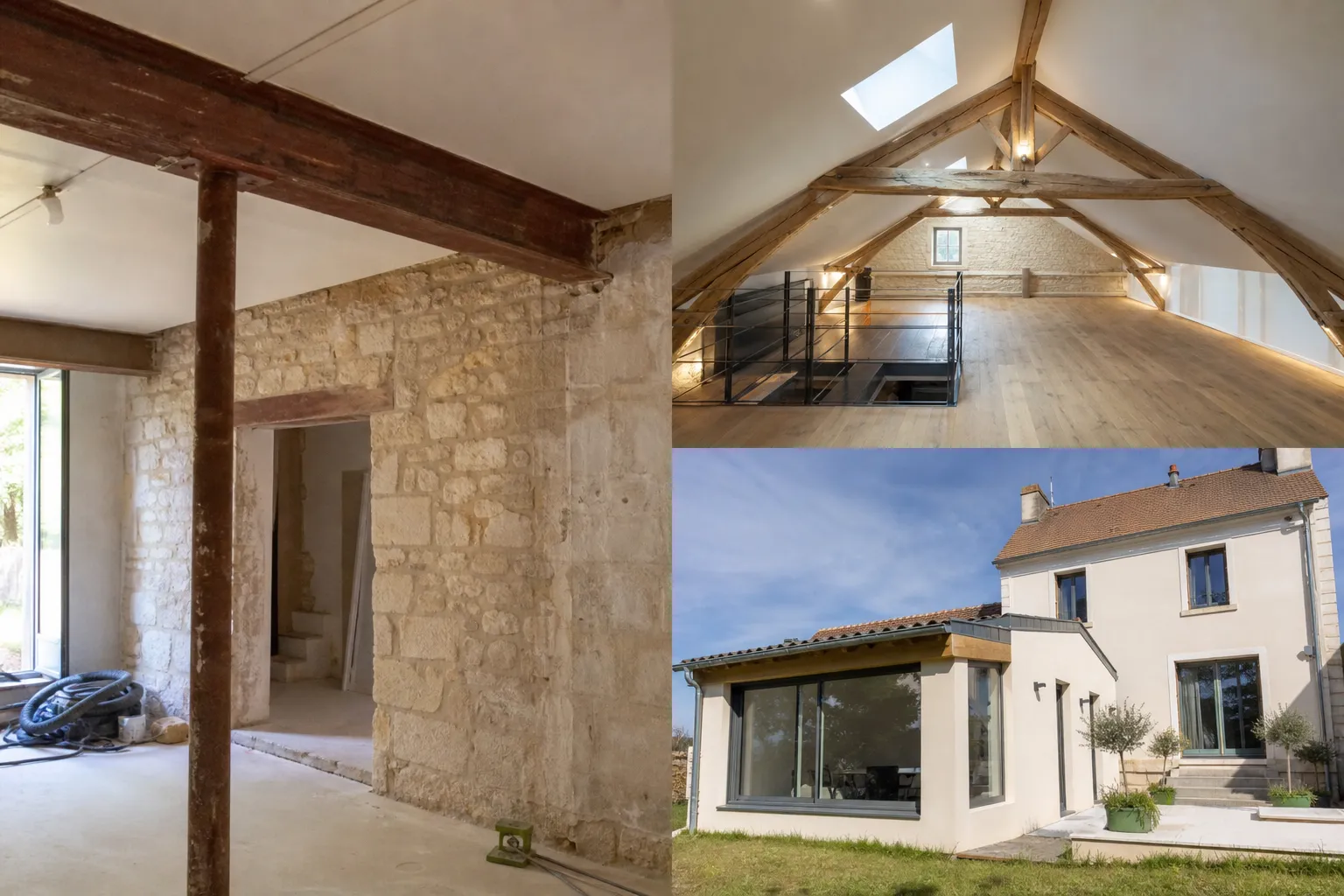 Murs porteurs, combles et extensions